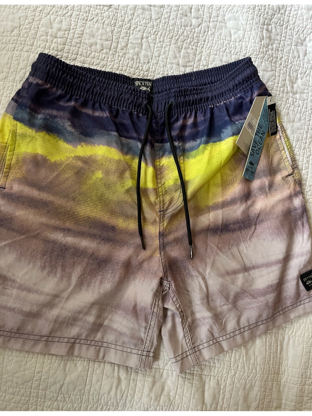 Men’s Swim Trunks by Spicy Tuna size Medium brand-new